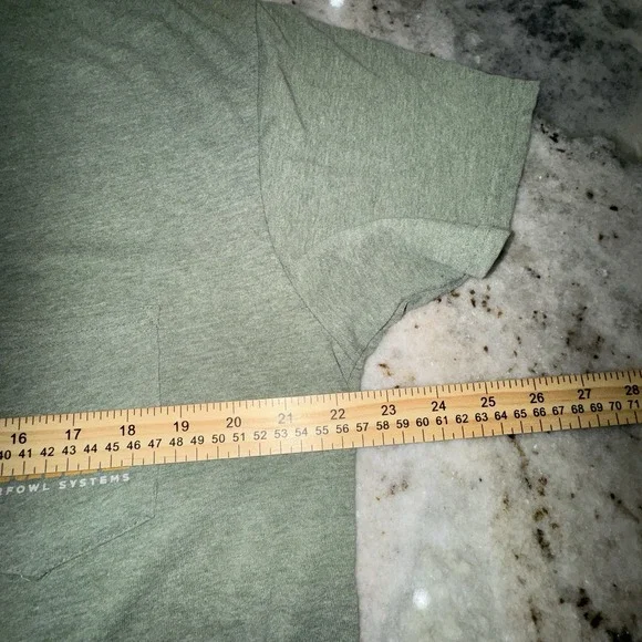 Drake Waterfowl Men's Large T Shirt Green Black Dog Short Sleeve - Picture 5 of 7